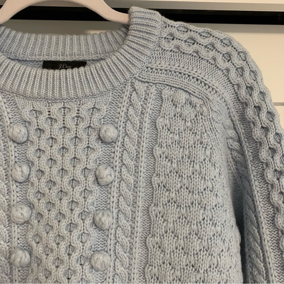 J.Crew Size Small Popcorn Bauble Cable Knit Sweater - Picture 5 of 5
